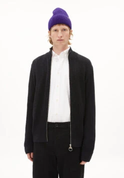 Armedangels Cardigan Regular Fit Made Of Organic Cotton -Armedangels lenlaa01 black