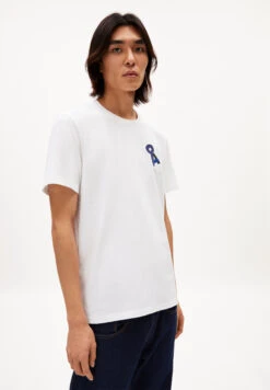 Armedangels Heavyweight T-Shirt Relaxed Fit Made Of Organic Cotton Mix -Armedangels lodaan premium aa01 white