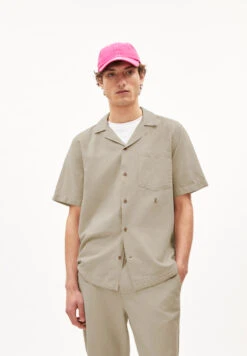 Armedangels Shirt Made Of Organic Cotton Linen Mix -Armedangels lovdaag lino light desert