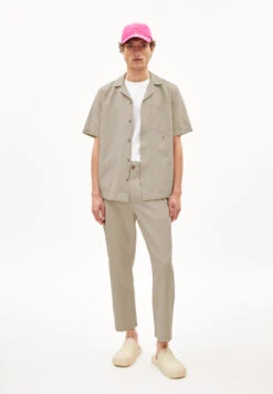 Armedangels Shirt Made Of Organic Cotton Linen Mix -Armedangels lovdaag lino light desert01 06