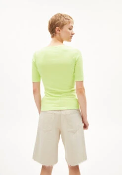 Armedangels Rib-T-Shirt Slim Fit Made Of Organic Cotton Mix