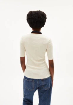 Armedangels Rib-T-Shirt Slim Fit Made Of Organic Cotton Mix