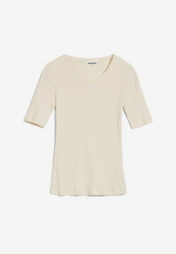 Armedangels Rib-T-Shirt Slim Fit Made Of Organic Cotton Mix -Armedangels maaia violaa undyed01 10