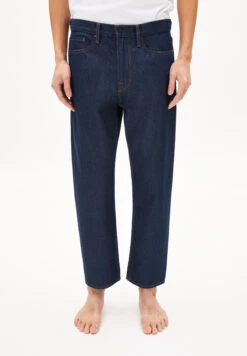 Armedangels Loose Fit Cropped Denim Made Of Organic Cotton -Armedangels maakx01 ra