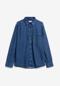 Armedangels Shirt Regular Fit Made Of Organic Cotton Mix -Armedangels maanu indigo ink01 10