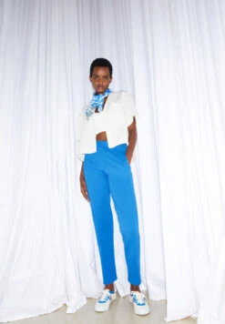 Armedangels Jersey Pants Regular Fit With Of LENZING™ ECOVERO™ Viscose -Armedangels magdaalena warm blue01 05