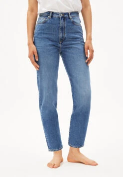 Armedangels Mom Fit High Waist Denim Made Of Recycled Cotton -Armedangels mairaa01 azul