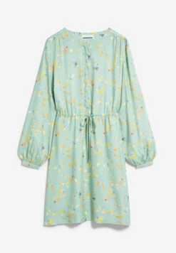 Armedangels Woven Dress Relaxed Fit Made Of LENZING™ ECOVERO™ Viscose -Armedangels malvinaa small thermal polar green01 10