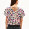 Armedangels Blouse Oversized Fit Made Of LENZING™ ECOVERO™ Viscose -Armedangels naadine painted bloom blueniverse01 02