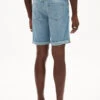 Armedangels Denim Shorts Made Of Organic Cotton Mix 1 Armedangels Denim Shorts Made Of Organic Cotton Mix -Armedangels naail hemp mineral blue 02