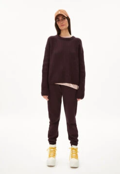 Armedangels Knit Sweater Oversized Fit Made Of Organic Cotton Mix -Armedangels naaruko fudge01 06
