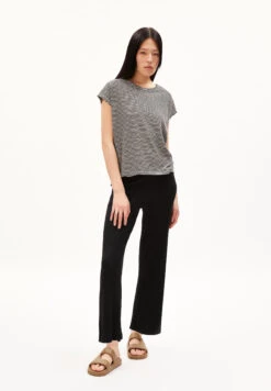 Armedangels Rib-Jersey Pants Slim Fit Made Of Organic Cotton Mix 11 Armedangels Rib-Jersey Pants Slim Fit Made Of Organic Cotton Mix -Armedangels niaan black01 06