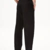 Armedangels Pants Tapered Fit Made Of Linen Mix -Armedangels otaan lino black01 02