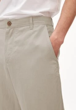 Armedangels Pants Tapered Fit Made Of Linen Mix -Armedangels otaan lino light desert01 03