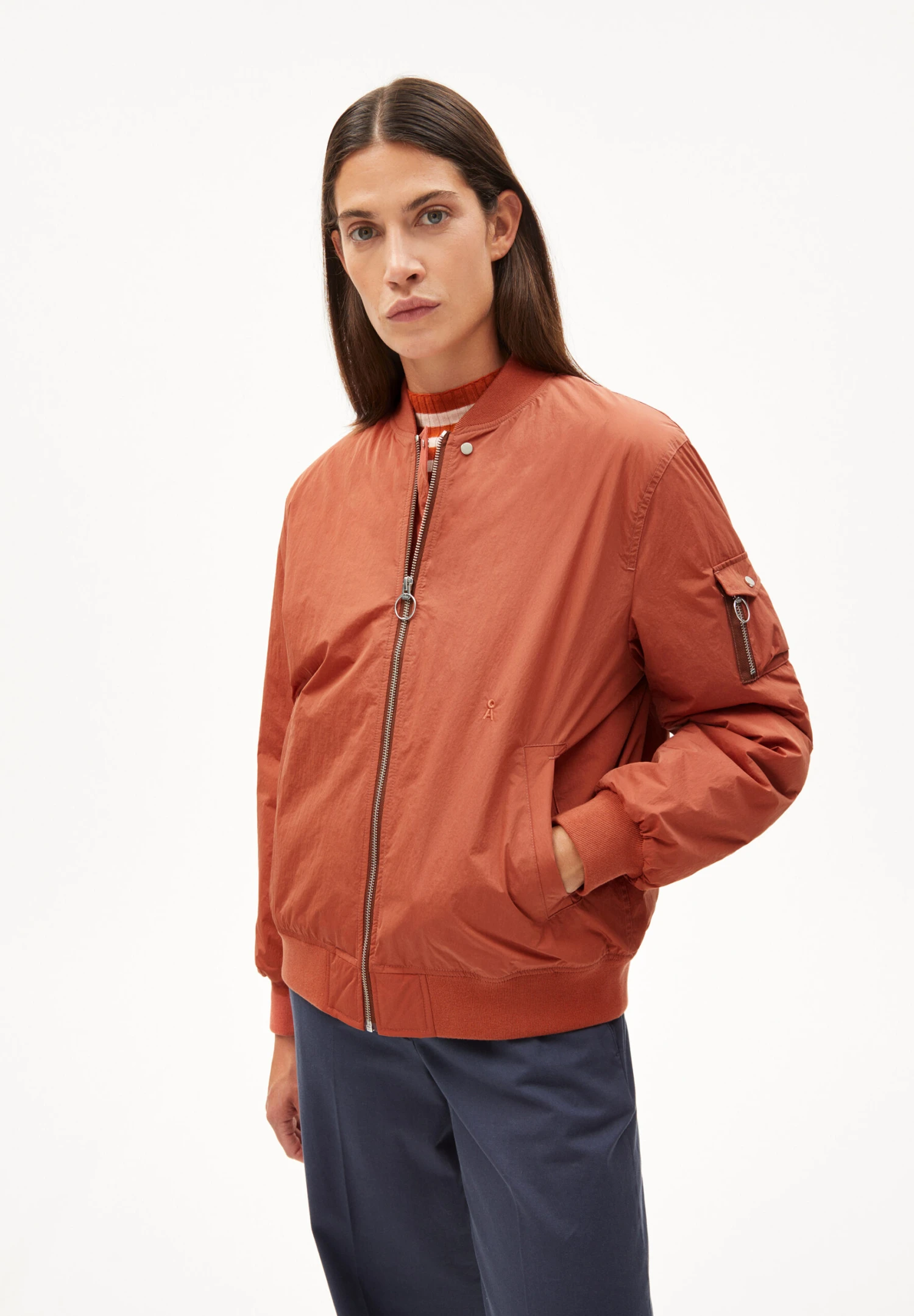 Armedangels Blouson Jacket Relaxed Fit Made Of Polyamide Mix (recycled) 9 Armedangels Blouson Jacket Relaxed Fit Made Of Polyamide Mix (recycled) - Image 7