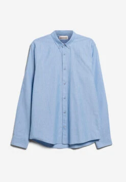 Armedangels Shirt Regular Fit Made Of Organic Cotton 12 Armedangels Shirt Regular Fit Made Of Organic Cotton -Armedangels quaasa stripes iceberg blue white01 10