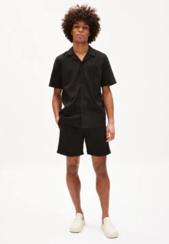 Armedangels Shorts Made Of Linen Mix -Armedangels rynkaa lino black 06