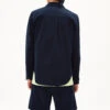 Armedangels Rib-Overshirt Regular Fit Made Of Organic Cotton -Armedangels saakari ribstop night sky01 02
