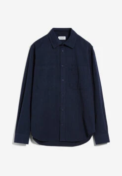 Armedangels Rib-Overshirt Regular Fit Made Of Organic Cotton -Armedangels saakari ribstop night sky01 10