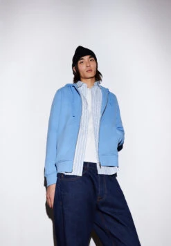 Armedangels Sweat Jacket Regular Fit Made Of Organic Cotton Mix -Armedangels saromiaan comfort iceberg blue01 05