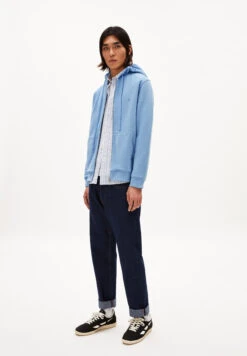 Armedangels Sweat Jacket Regular Fit Made Of Organic Cotton Mix -Armedangels saromiaan comfort iceberg blue01 06