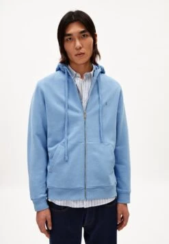Armedangels Sweat Jacket Regular Fit Made Of Organic Cotton Mix -Armedangels saromiaan comfort iceberg01 blue