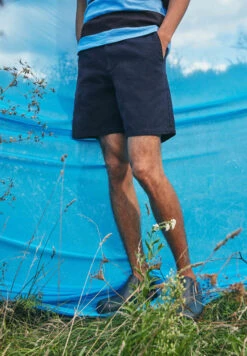 Armedangels Shorts Relaxed Fit Made Of Organic Cotton -Armedangels sojaan ribstop night sky01 08