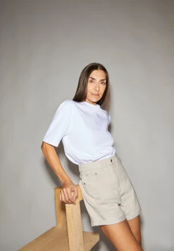 Armedangels Denim Shorts Made Of Organic Cotton Mix (recycled) 11 Armedangels Denim Shorts Made Of Organic Cotton Mix (recycled) -Armedangels sviaa undyed01 05