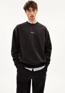 Armedangels Heavyweight Sweatshirt Relaxed Fit Made Of Organic Cotton Mix -Armedangels thaao premium01 black