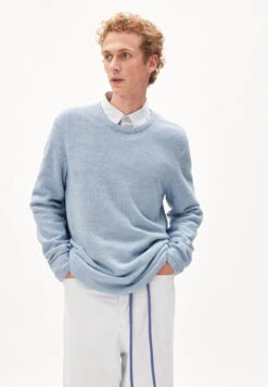 Armedangels Sweater Regular Fit Made Of Organic Cotton -Armedangels tolaa morning01 sky
