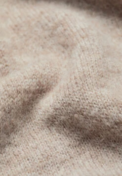 Armedangels Sweater Regular Fit Made Of Alpaca Wool Mix -Armedangels uldaa premium light caramel melange01 09