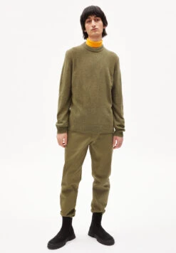 Armedangels Sweater Regular Fit Made Of Alpaca Wool Mix -Armedangels uldaa premium oliva01 06