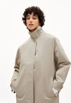 Armedangels Coat Relaxed Fit Made Of Organic Cotton -Armedangels vaanoise sand stone 0801 medium
