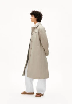 Armedangels Coat Relaxed Fit Made Of Organic Cotton -Armedangels vaanoise sand stone01 medium