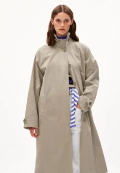 Armedangels Coat Relaxed Fit Made Of Organic Cotton -Armedangels vaanoise sand01 stone
