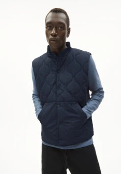 Armedangels Waistcoast Regular Fit Made Of Polyamide Mix (recycled) -Armedangels vatnaa night01 sky