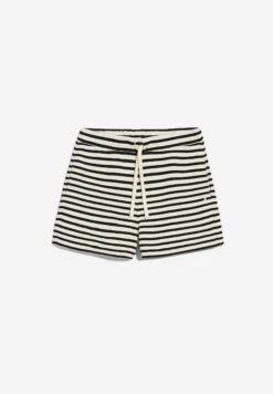 Armedangels Sweat Shorts Oversized Fit Made Of Organic Cotton 12 Armedangels Sweat Shorts Oversized Fit Made Of Organic Cotton -Armedangels ziraa stripe undyed black01 10
